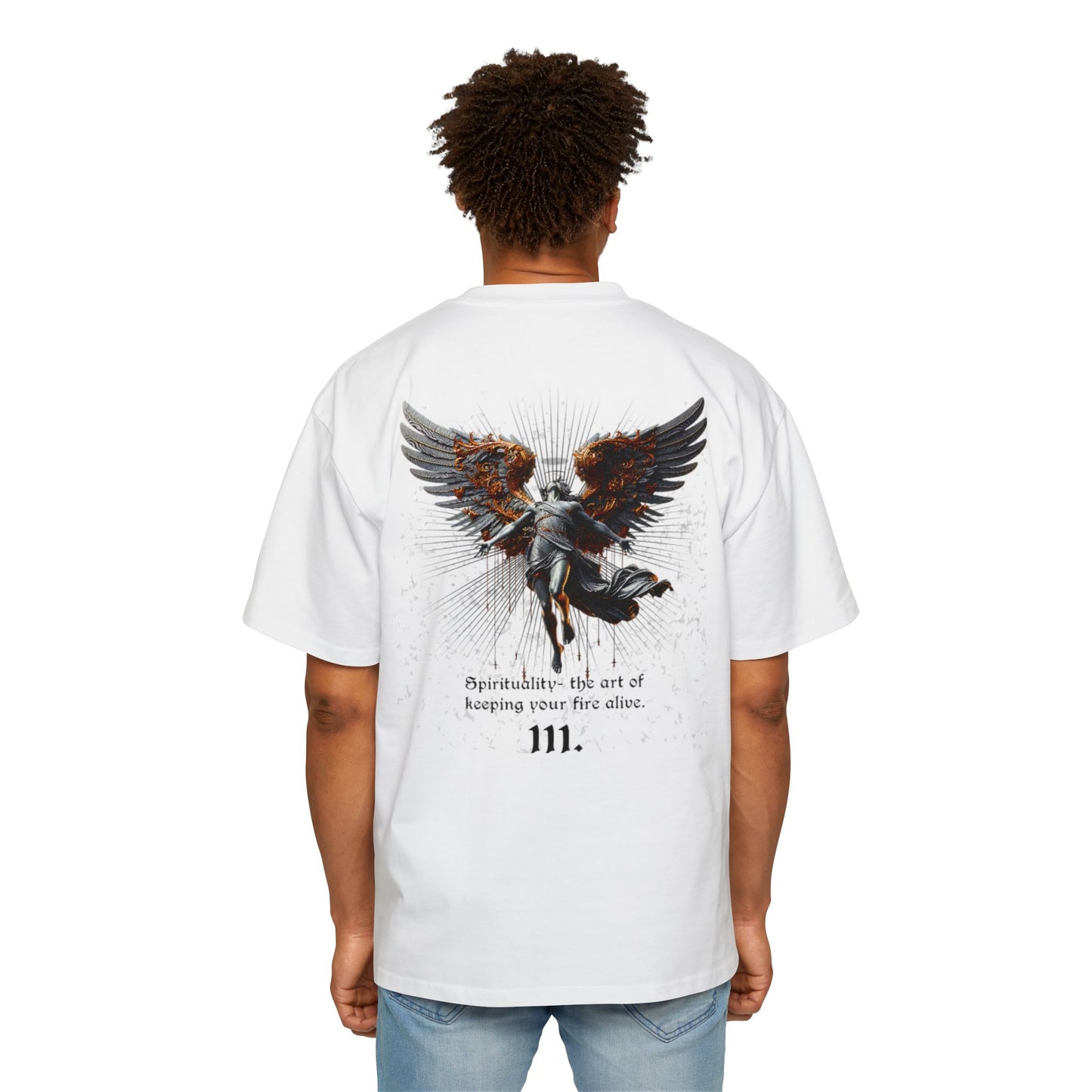"GIFT OF GOD" Collection White Oversized T-shirt