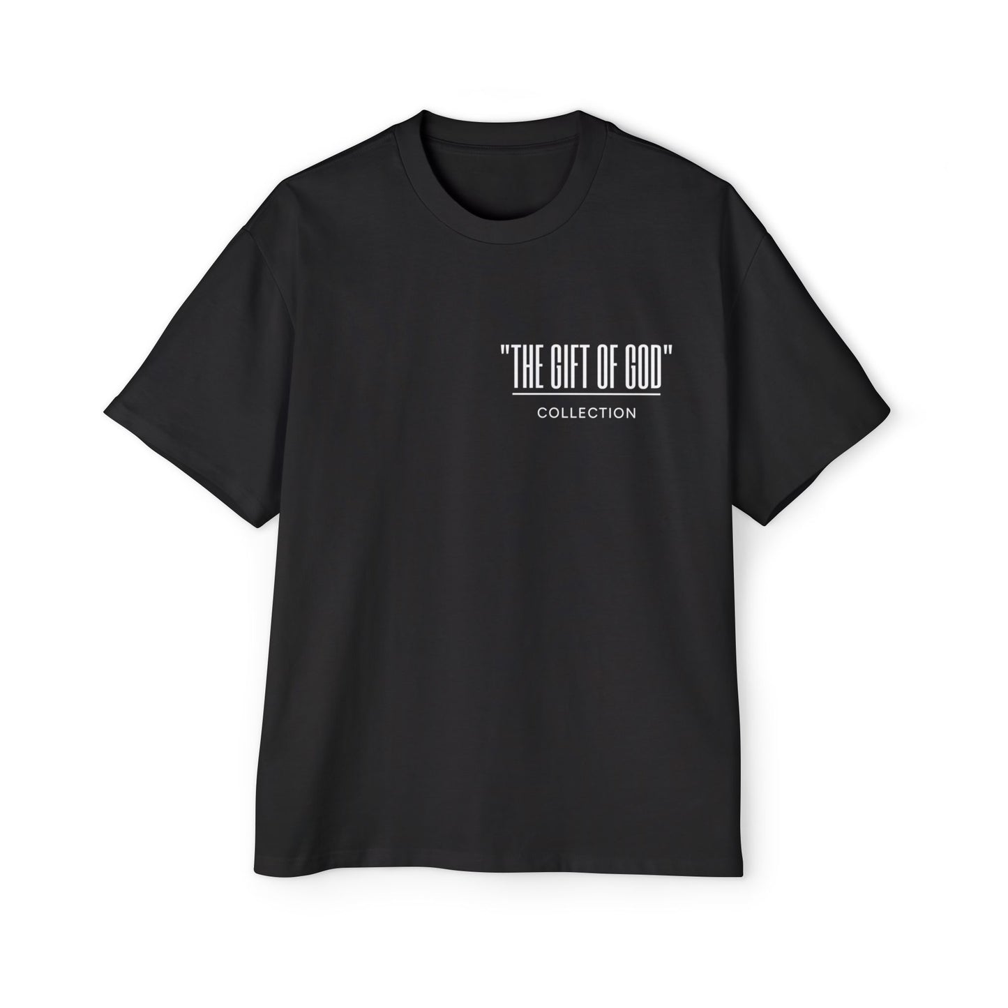 "GIFT OF GOD" Collection Black Oversized T-Shirt