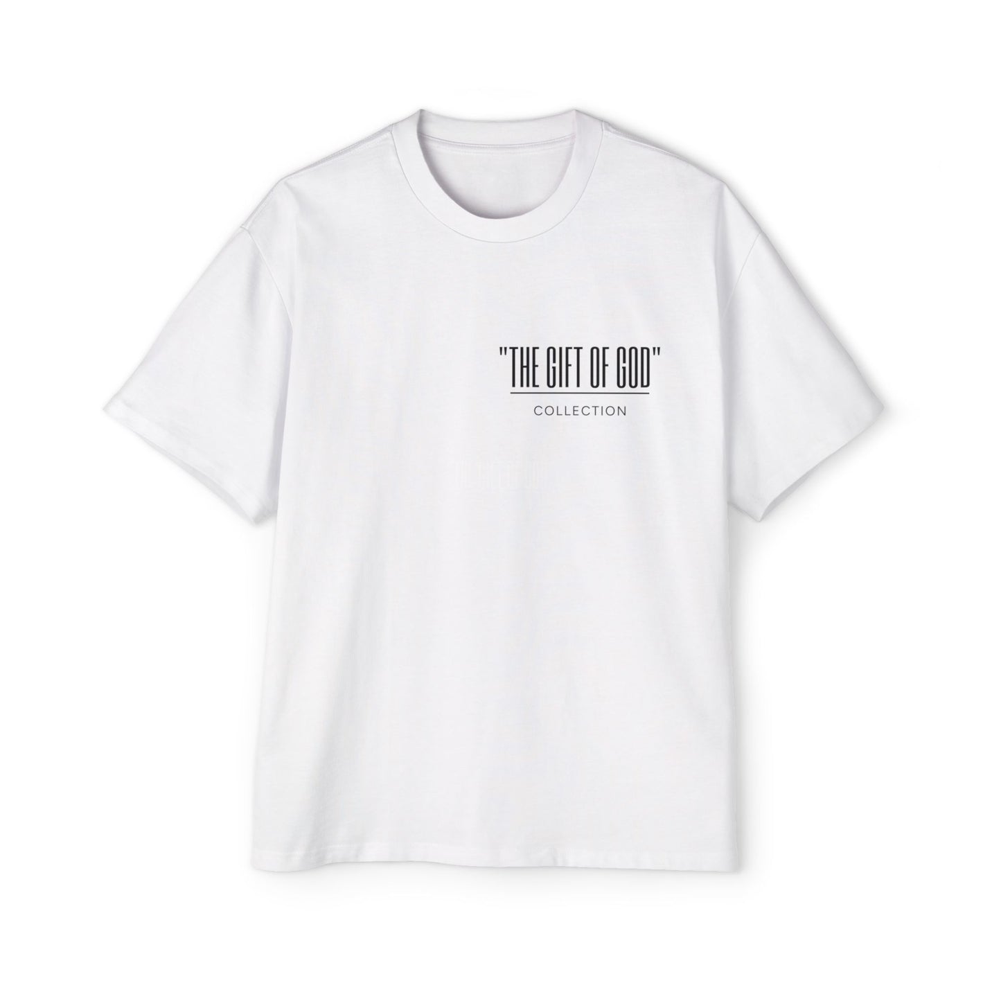 "GIFT OF GOD" Collection White Oversized T-shirt