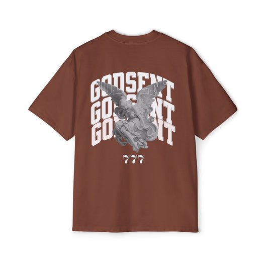 "GIFT OF GOD" Collection Brown Oversized T-shirt